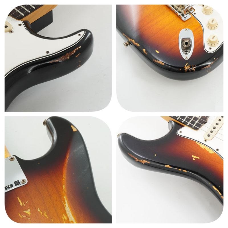 Fender Custom Shop USED 中古 1961 Stratocaster Relic Ash Body（Faded 3 Tone Sunburst/R）[SN. R100369] 画像9