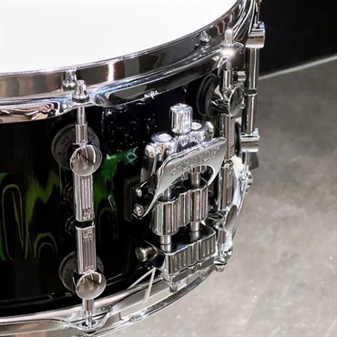 SONOR USED 中古品 SQ2 System Snare Drum - Beech Heavy 14×7 - Green Tribal Stripe 【特注品】 画像1