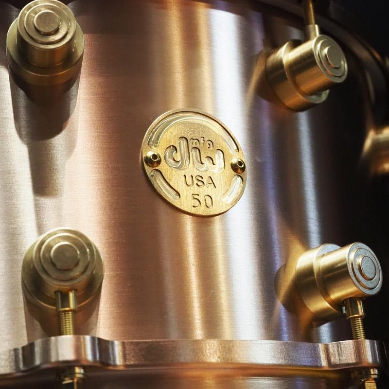dw USED 中古 MFG True-Cast Snare Drum 14×7 [Sand-Cast，Machined Bell Bronze Shell and Hardware/No.050 of 100/専用ハードケース付属] 画像2