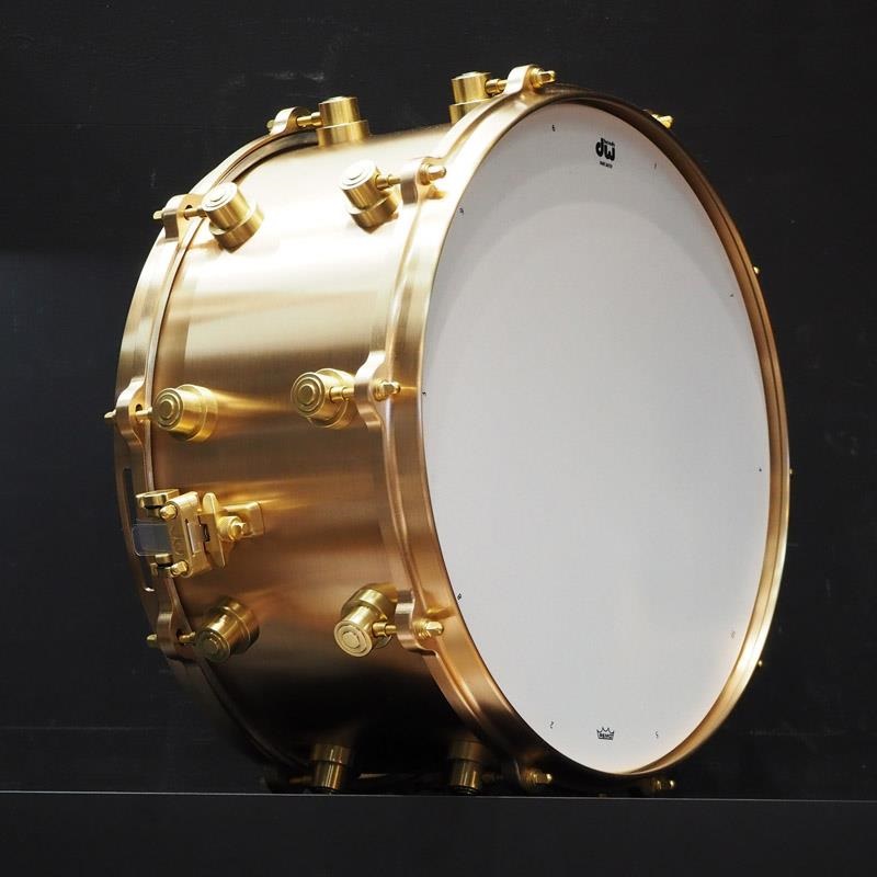 dw USED 中古 MFG True-Cast Snare Drum 14×7 [Sand-Cast，Machined Bell Bronze Shell and Hardware/No.050 of 100/専用ハードケース付属] 画像3