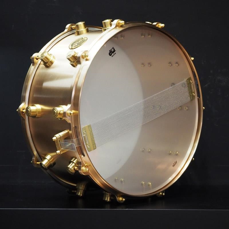dw USED 中古 MFG True-Cast Snare Drum 14×7 [Sand-Cast，Machined Bell Bronze Shell and Hardware/No.050 of 100/専用ハードケース付属] 画像4