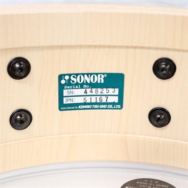 SONOR PL-1405SDWD SNT [PROLITE Series Maple 14''×5'' / Die-Cast Hoop - スノー・タイガー]【店頭展示特価品】 画像8