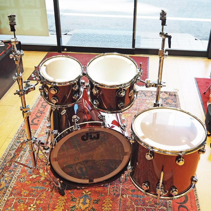 dw Collector's Pure Maple 4pc Drum Kit [BD22，FT16，TT12&10 /Root Beer Metallic Lacquer] 画像8