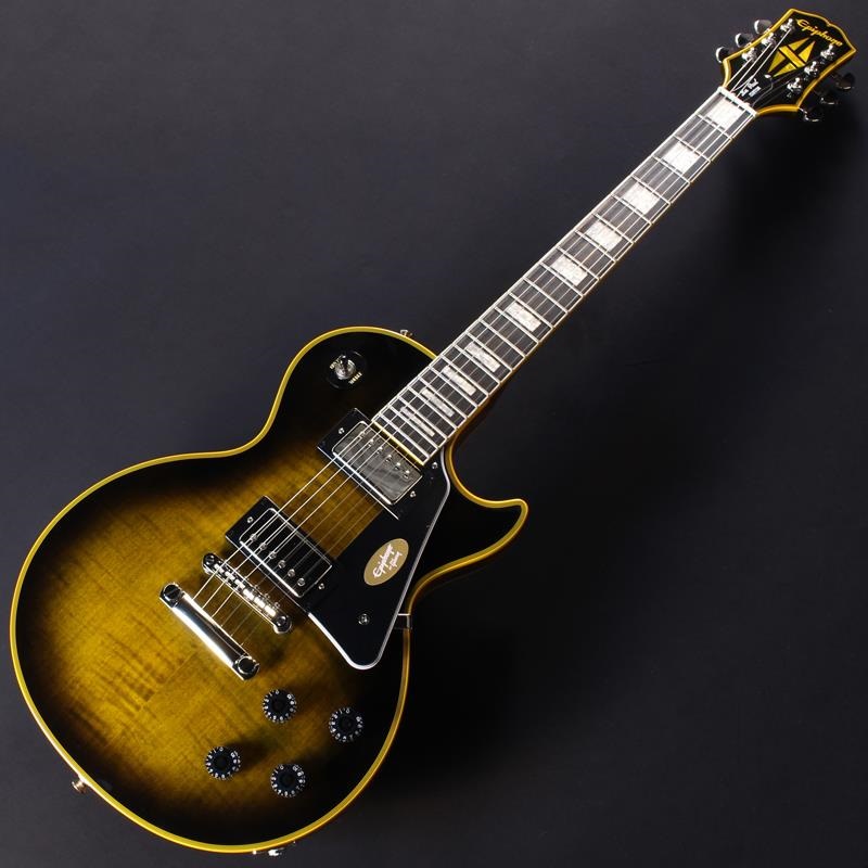 Epiphone Les Paul Custom Widow (Yellow Burst)【Epiphoneピックケースプレゼント】 画像1