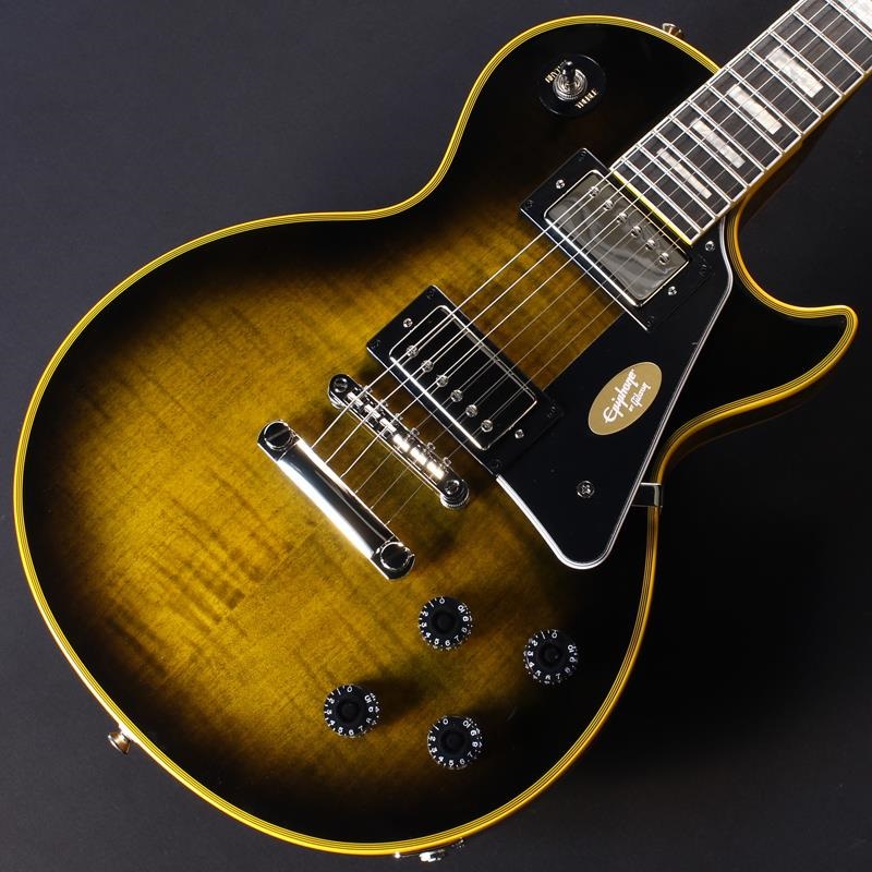 Epiphone Les Paul Custom Widow (Yellow Burst)【Epiphoneピックケースプレゼント】 画像2