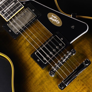 Epiphone Les Paul Custom Widow (Yellow Burst)【Epiphoneピックケースプレゼント】 画像3