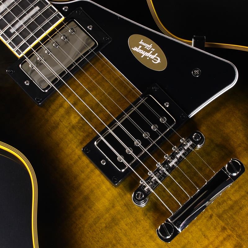 Epiphone Les Paul Custom Widow (Yellow Burst)【Epiphoneピックケースプレゼント】 画像3