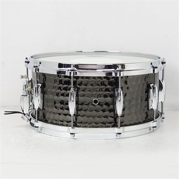 GRETSCH 【創業50周年大決算SALE】S1-6514-BSH [Full Range Snare Drum / Hammered Black Steel 14×6.5]【店頭展示特価品】 画像1