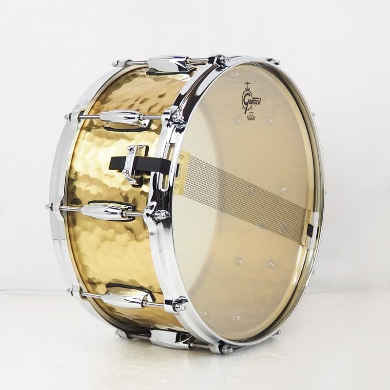 GRETSCH GRETSCH 【創業50周年大決算SALE】S1-6514-BRH [Full Range Snare Drum / Hammered Brass 14×6.5]【店頭展示特価品】 画像4