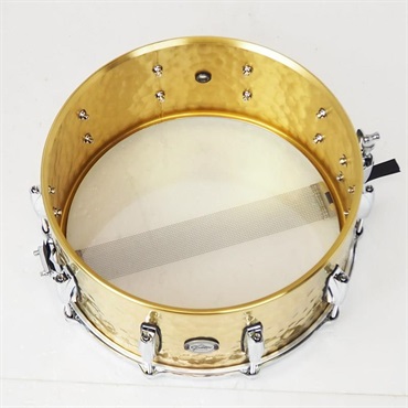 GRETSCH GRETSCH 【創業50周年大決算SALE】S1-6514-BRH [Full Range Snare Drum / Hammered Brass 14×6.5]【店頭展示特価品】 画像8