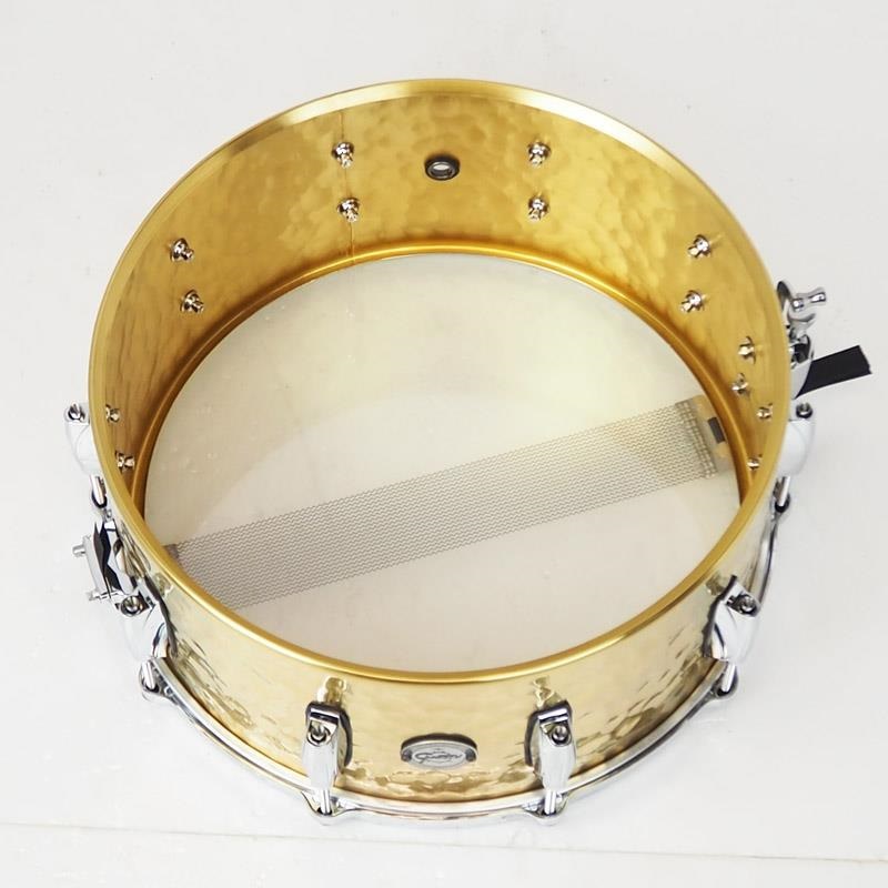 GRETSCH GRETSCH 【創業50周年大決算SALE】S1-6514-BRH [Full Range Snare Drum / Hammered Brass 14×6.5]【店頭展示特価品】 画像8