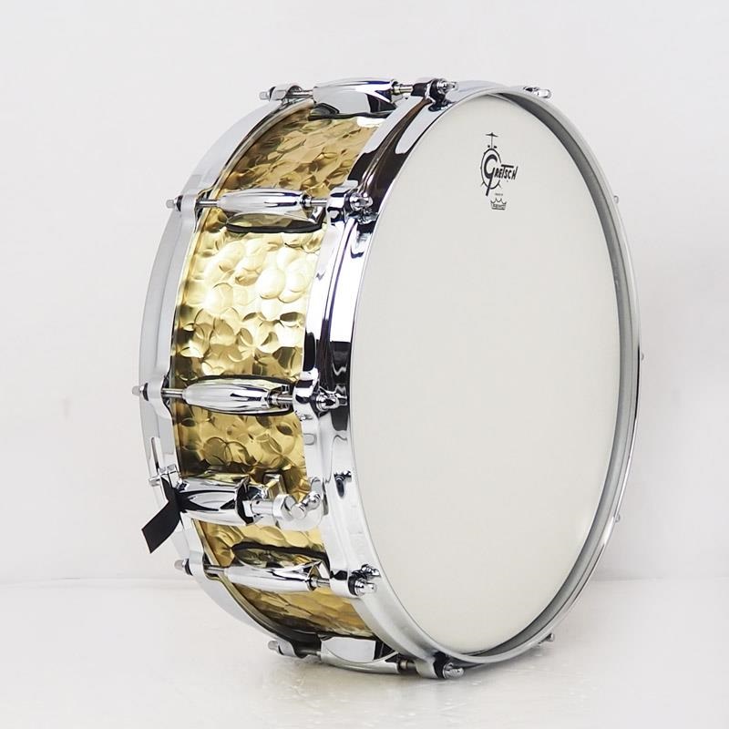 GRETSCH GRETSCH 【創業50周年大決算SALE】S1-0514-BRH [Full Range Snare Drum / Hammered Brass 14×5]【店頭展示特価品】 画像3