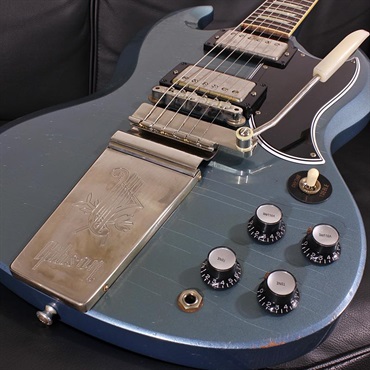 Gibson Murphy Lab 1964 SG Standard Reissue with Maestro Vibrola Light Aged Pelham Blue SN. 501504 画像3