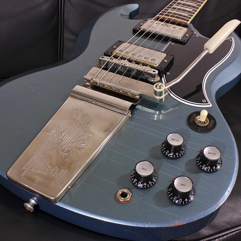 Gibson Murphy Lab 1964 SG Standard Reissue with Maestro Vibrola Light Aged Pelham Blue SN. 501504 画像3