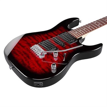 Ibanez GRX70QA-TRB (Transparent Red Burst) 画像1