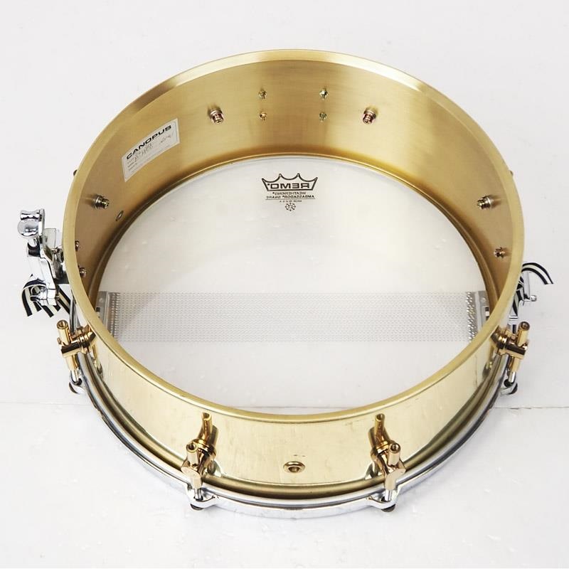 CANOPUS USED 中古 The Brass Snare Drum 14×5.5 画像8