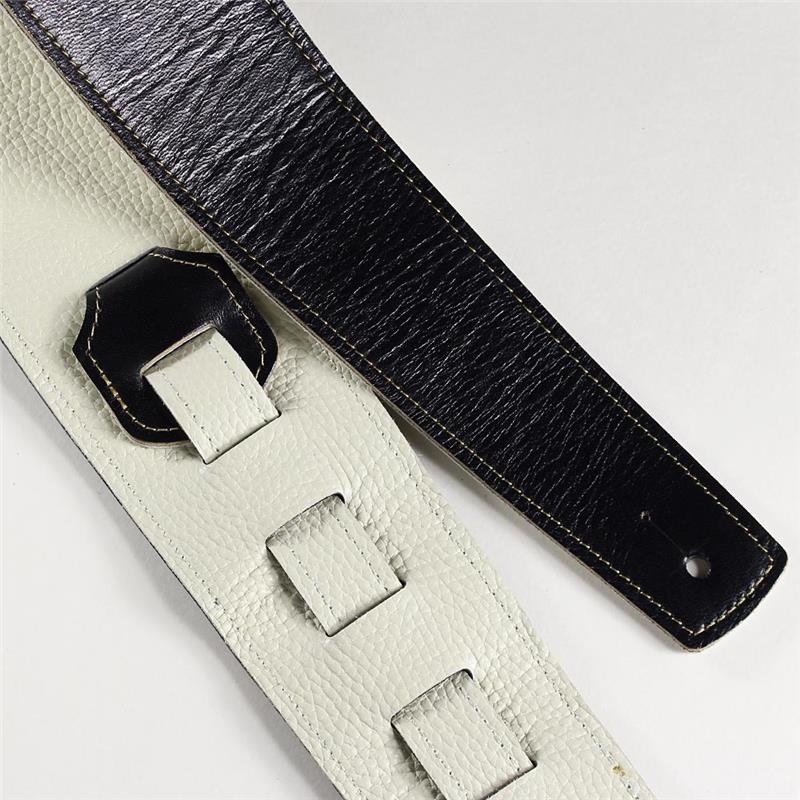 Grande uomo 茶芯レザーストラップ [Black/Cream] 画像1