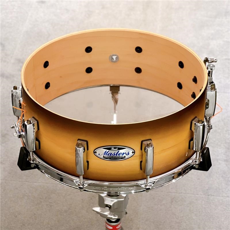 Pearl USED 中古品 MCT1455S/C #351  [Masters Maple Complete -MCT- Snare Drum 14×5.5 / Satin Natural Burst] 画像3