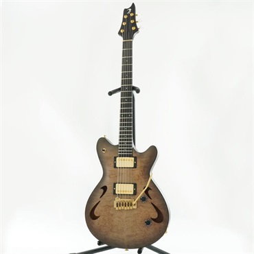 T’s Guitars USED 中古 Arc-Hollow VS100N Burl Maple (Charcoal Burst Mat/Ebony)［SN. 051396］ 画像1
