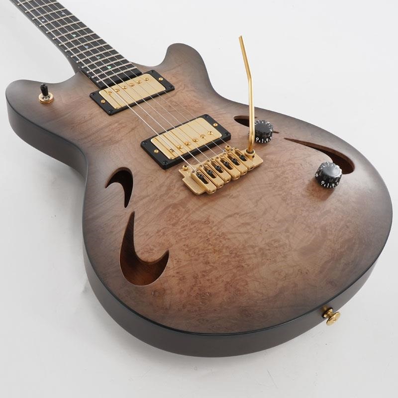 T’s Guitars USED 中古 Arc-Hollow VS100N Burl Maple (Charcoal Burst Mat/Ebony)［SN. 051396］ 画像6