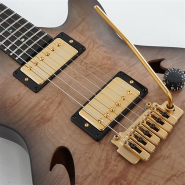 T’s Guitars USED 中古 Arc-Hollow VS100N Burl Maple (Charcoal Burst Mat/Ebony)［SN. 051396］ 画像8