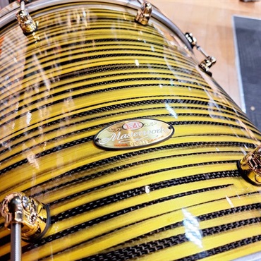 Pearl Masterworks 6pc Drum Kit -Gold Swirl on Black Carbon【イケベ楽器店創業50周年記念モデル】 画像2