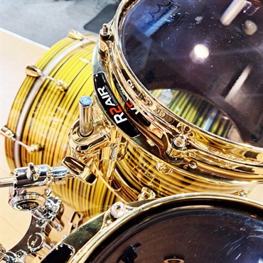 Pearl Masterworks 6pc Drum Kit -Gold Swirl on Black Carbon【イケベ楽器店創業50周年記念モデル】 画像4