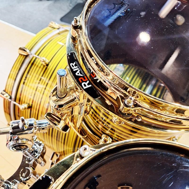 Pearl Masterworks 6pc Drum Kit -Gold Swirl on Black Carbon【イケベ楽器店創業50周年記念モデル】 画像4