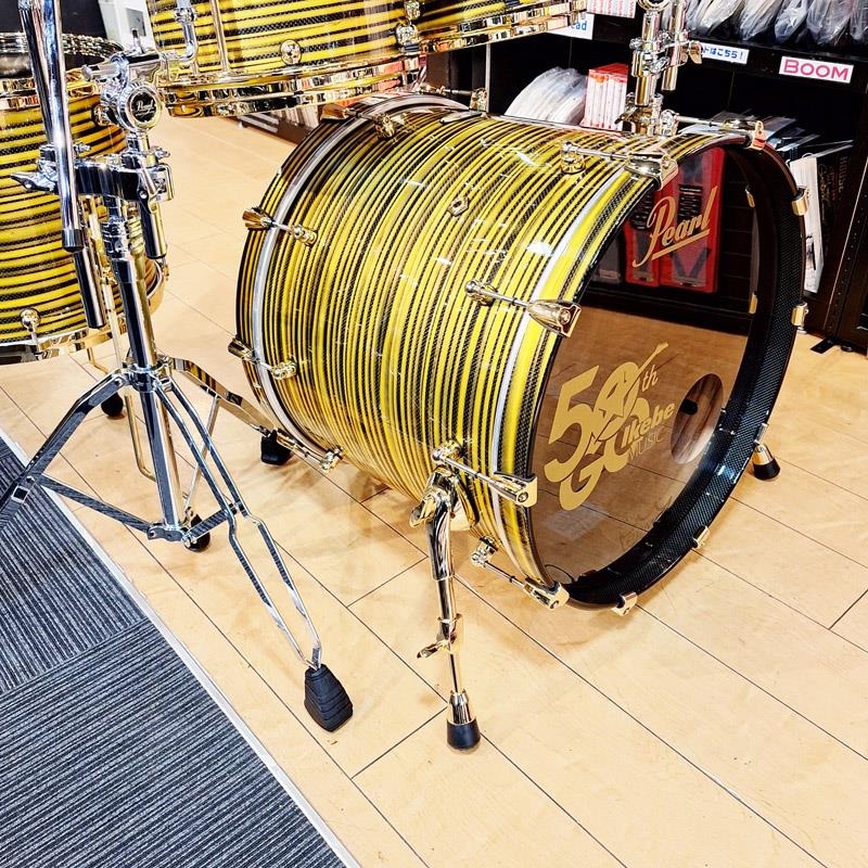 Pearl Masterworks 6pc Drum Kit -Gold Swirl on Black Carbon【イケベ楽器店創業50周年記念モデル】 画像6