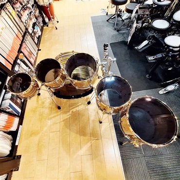 Pearl Masterworks 6pc Drum Kit -Gold Swirl on Black Carbon【イケベ楽器店創業50周年記念モデル】 画像8