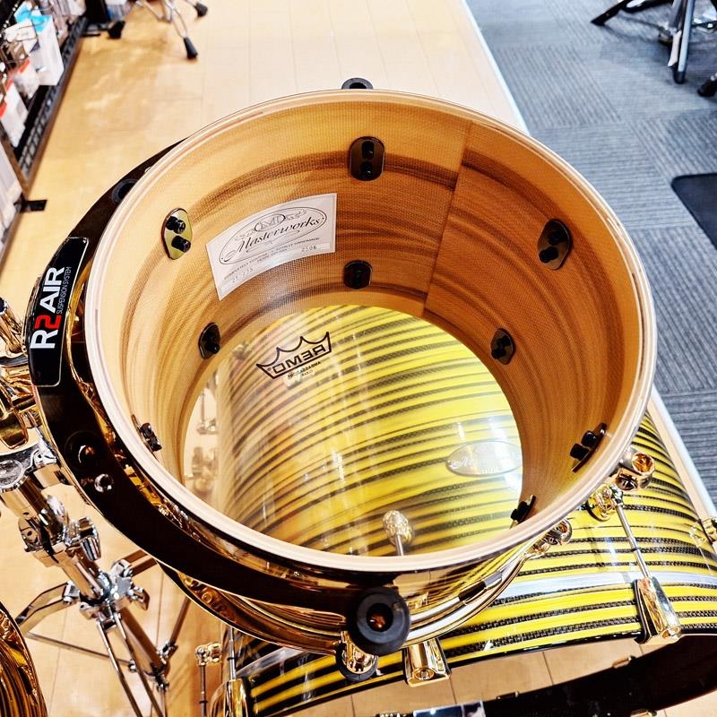 Pearl Masterworks 6pc Drum Kit -Gold Swirl on Black Carbon【イケベ楽器店創業50周年記念モデル】 画像9