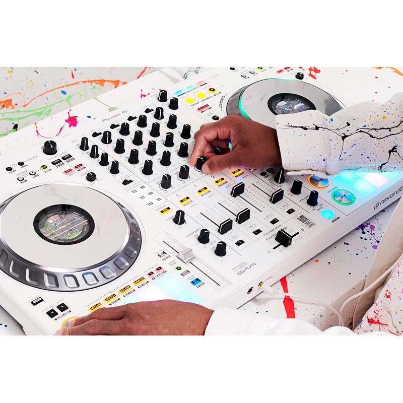 Pioneer DJ DDJ-FLX10-W 【ご購入特典 / PCスタンドプレゼント！】【無償ダウンロード版rekordbox/Serato DJ Pro対応】【パイオニアディージェー】 画像7