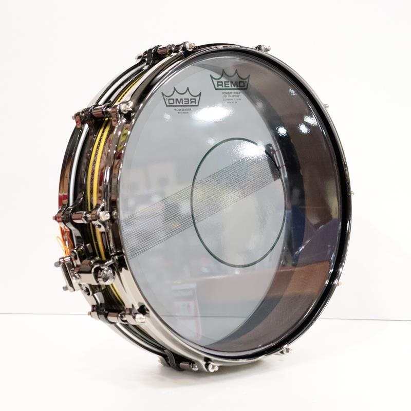 Pearl Masterworks Snare Drum 14x3.5 Free Floating - Gold Swirl on Black Carbon【イケベ楽器店創業50周年記念モデル】 画像4