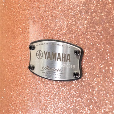 YAMAHA Absolute Hybrid Maple 4pcs Drum Set - ピンクシャンパンスパークル [AMB2216-PCS + AMP6F3-PCS] 画像2