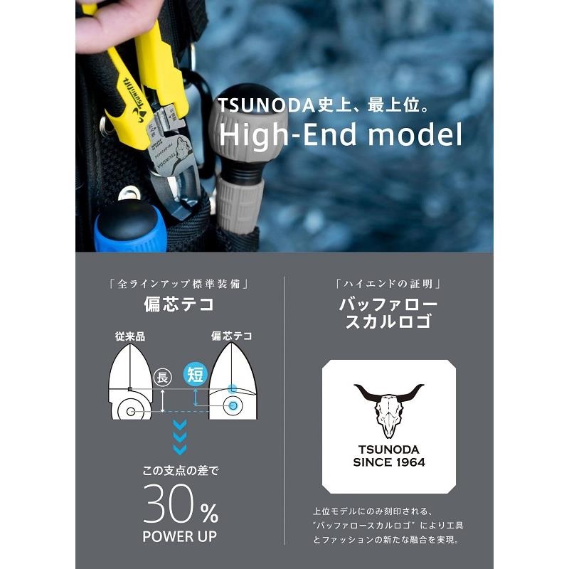 TSUNODA PCN-125TG パワー強力ニッパー 画像5