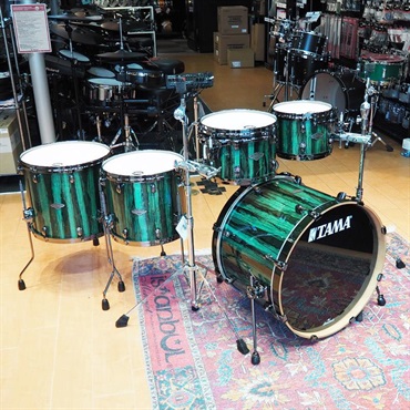 TAMA MBS52RZBNS-GGA [Starclassic Performer 5pcs Kit - Green Grove Aurora Finishes w/Black Nickel Hardware]【限定品店頭入荷！/ドラムマットプレゼント！】】 画像1
