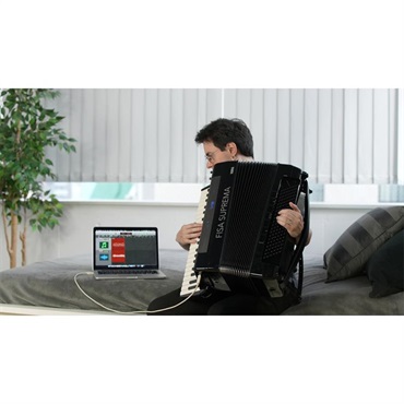 KORG 【初回分完売・次回2025年冬頃予定】FISA SUPREMA BUTTON ボタン式 電子アコーディオン (FSUP-B MBK) AERO DIGITAL INSTRUMENT コルグ フィサ スプレーマ クロマチック 画像6