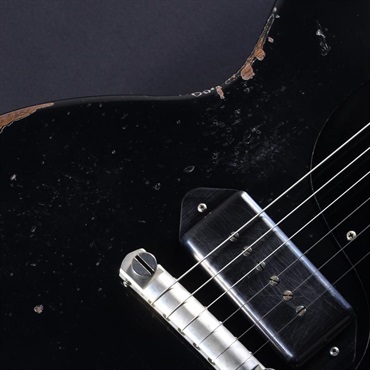 Gibson Murphy Lab 1960 Les Paul Junior Double Cut Ebony Ultra Heavy Aged #05308 画像6