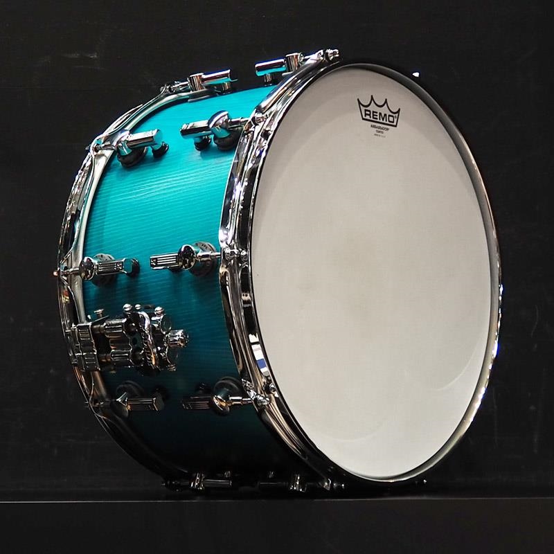 SONOR USED 中古 SQ2 System Snare Drum - Beech Thin 14×8 - Vintage Azule - 画像3