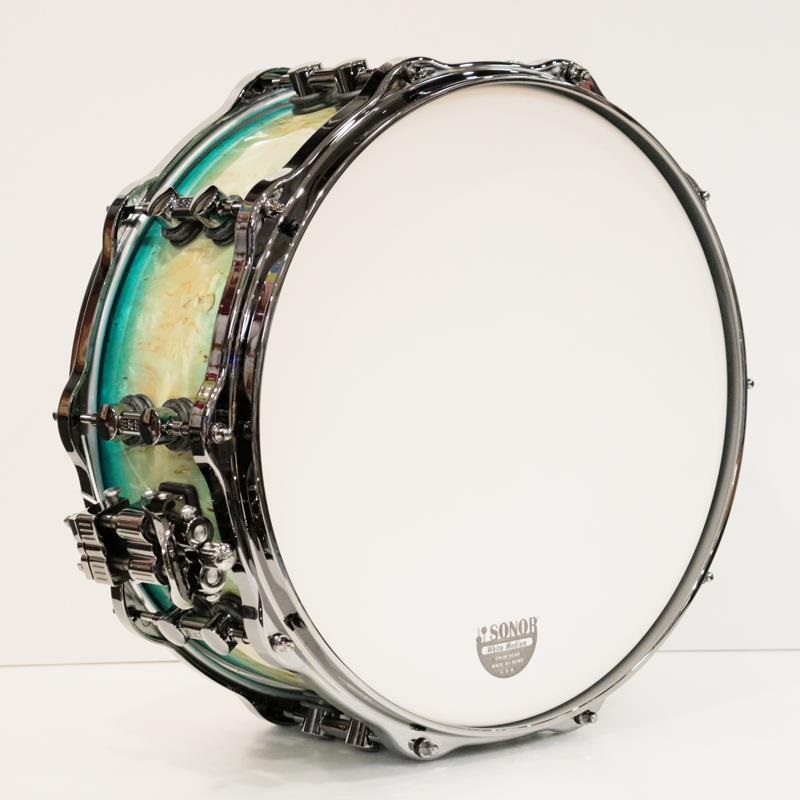 SONOR 【イケベ楽器店創業50周年記念モデル】SQ2 System Snare Drum - Maple Vintage 14x6 - Blue Burst on Scandinavian Birch 画像5