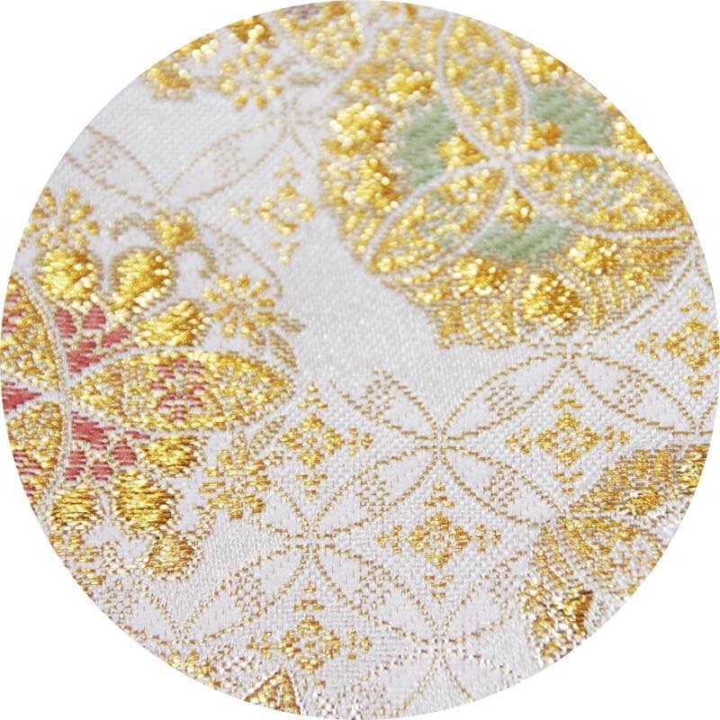 Daiking Corporation 西陣織りギターストラップ DGS-NKSH-60 金欄七宝白金柄 画像1