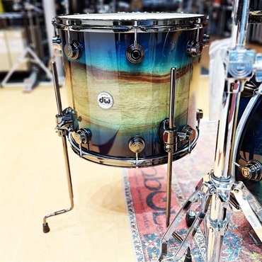 dw 【受注生産品/納期約6か月、ご注文受付中！】Collector's SonicPly 4pc Drum Kit [BD22，FT16，TT12&10 / Natural to Quick Royal Blue Burst over Horizontal Padauk] 画像6