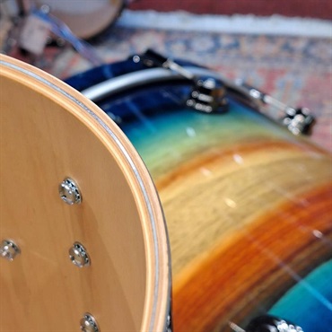 dw 【受注生産品/納期約6か月、ご注文受付中！】Collector's SonicPly 4pc Drum Kit [BD22，FT16，TT12&10 / Natural to Quick Royal Blue Burst over Horizontal Padauk] 画像10