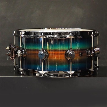 dw 【受注生産品/納期約6か月、ご注文受付中！】Collector's SonicPly Snare Drum 14x6.5 [Natural to Quick Royal Blue Burst over Horizontal Padauk] 画像1