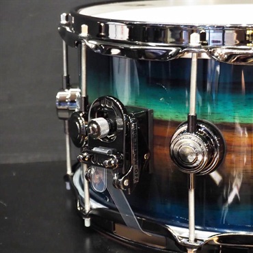 dw 【受注生産品/納期約6か月、ご注文受付中！】Collector's SonicPly Snare Drum 14x6.5 [Natural to Quick Royal Blue Burst over Horizontal Padauk] 画像5