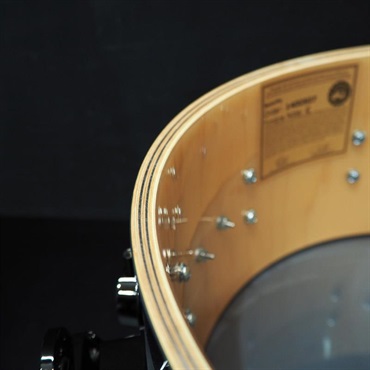 dw 【受注生産品/納期約6か月、ご注文受付中！】Collector's SonicPly Snare Drum 14x6.5 [Natural to Quick Royal Blue Burst over Horizontal Padauk] 画像9