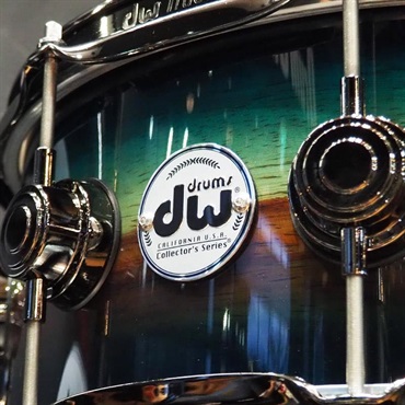 dw 【受注生産品/納期約6か月、ご注文受付中！】Collector's SonicPly Snare Drum 14x5.5 [Natural to Quick Royal Blue Burst over Horizontal Padauk] 画像2