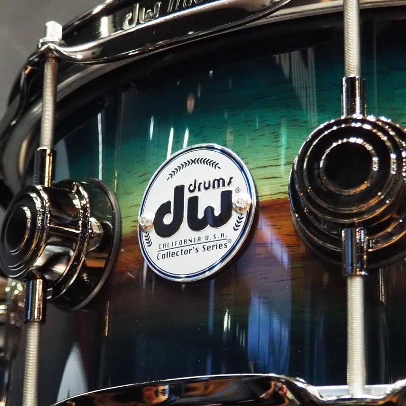 dw 【受注生産品/納期約6か月、ご注文受付中！】Collector's SonicPly Snare Drum 14x5.5 [Natural to Quick Royal Blue Burst over Horizontal Padauk] 画像2