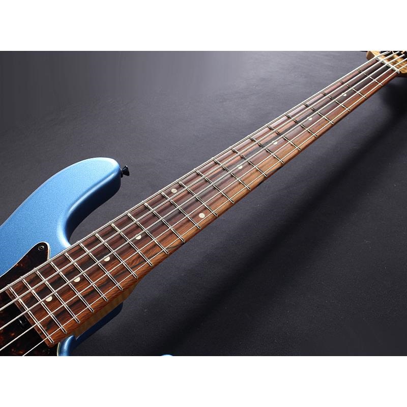 Kikuchi Guitars Custom 5st J Bass African Mahogany Body / Cocobolo Fingerboard (Pelham Blue) 画像6
