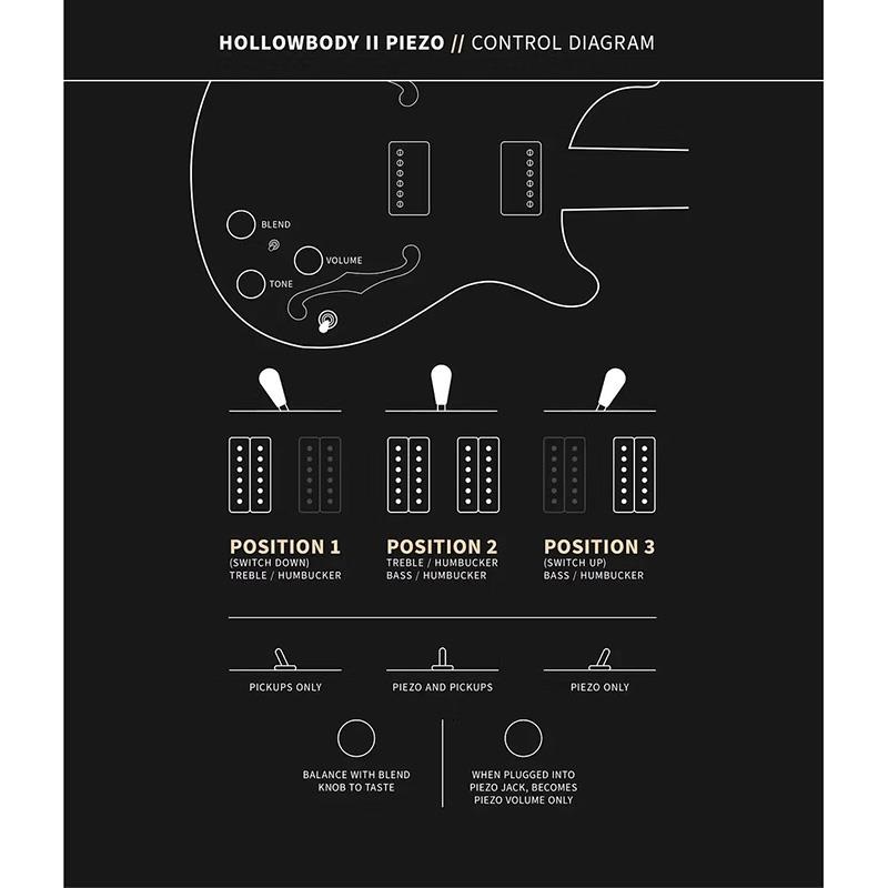 P.R.S. SE Hollowbody II Piezo (Vintage Sunburst) 画像9